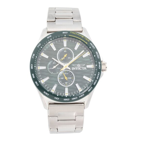 INVICTA Green Men's Racing 44mm Stainless Steel Green Watch